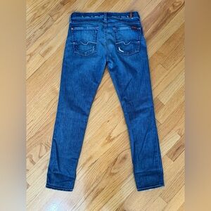 7 for all mankind Josefina boyfriend fit size 25 runs big 26 27 button fly